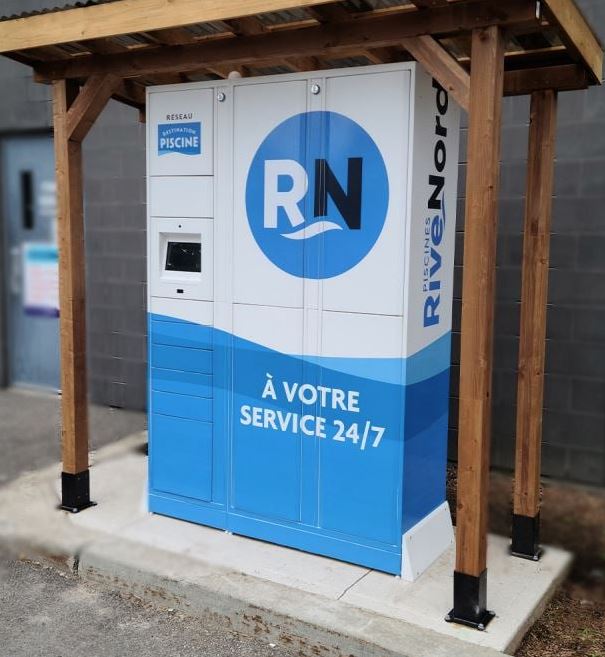 Piscine Rive-Nord smart locker for click and collect